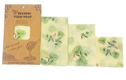 Reusable Beeswax Food Wraps (3-Pack)