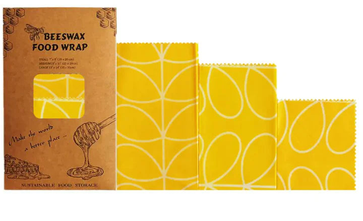 Reusable Beeswax Food Wraps (3-Pack)