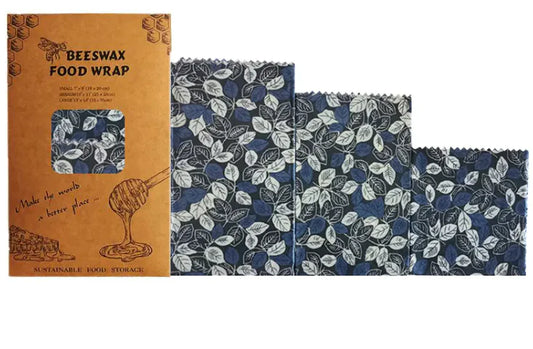 Reusable Beeswax Food Wraps (3-Pack)
